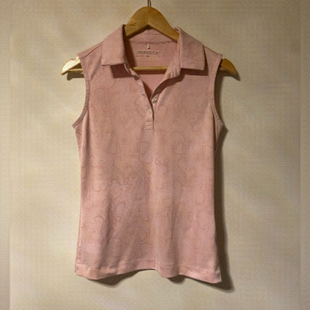Women's Nike Golf Dri-Fit Pink Paisley Print Tank Top Size small